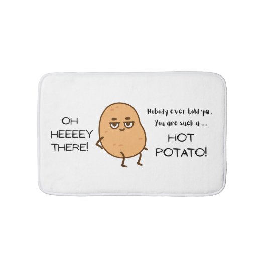 Hé daar! Hete aardappel Badmat (Voorkant)