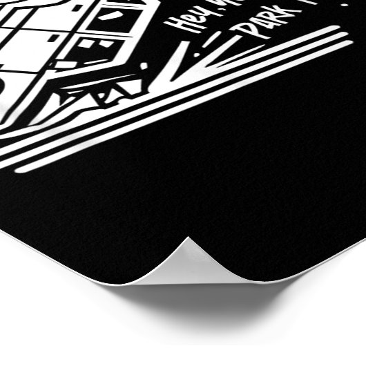 Hé, daar kun je niet parkeren! poster (Hoek)