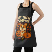 Hé daar Pompoen Corgi Halloween Pompoenen Herfst Schort (Insitu)