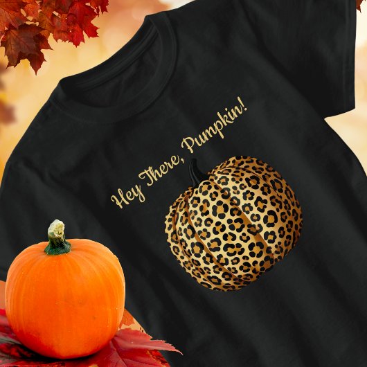 Hé daar Pompoen! Luipaardprint, Herfst, Autumn T-shirt