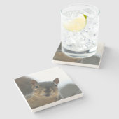 Hé daar. stenen onderzetter (Zijkant)