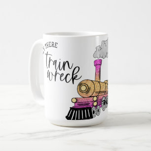 Hé daar, treinwrak! koffiemok