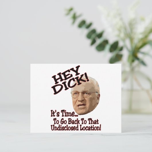 Hé Dick. Briefkaart (Staand voorkant)