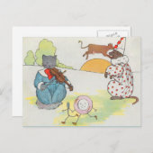 Hé, diddle, diddle. De kat en de kat Briefkaart (Voorkant / Achterkant)