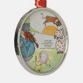 Hé, diddle, diddle. De kat en de kat Metalen Ornament (Rechts)