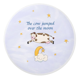 Hé Diddle Diddle - de Koe trok over de maan Keramische Knop