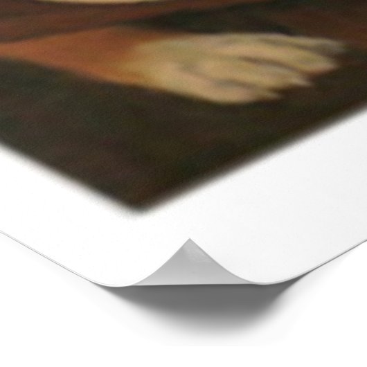 Hé, één been op de vloer. poster (Hoek)