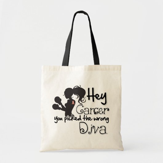Hé Endometriale kanker je hebt de verkeerde diva g Tote Bag (Voorkant)