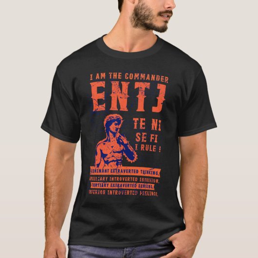 Hé ENTJ persoonlijkheid typt de commandant extrave T-shirt (Voorkant)