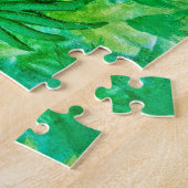 Hé, er zit een scharlaken ara in die boom! legpuzzel (Zijkant)