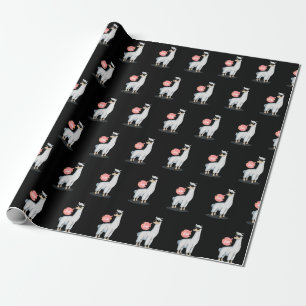 Hé, geen drama lama dierenvriend fantastisch grapp cadeaupapier