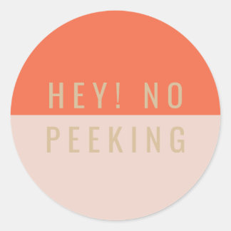 Hé! Geen Peking Ronde Sticker