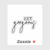 Hé geweldige Aesthetische Teen-script Sticker (Vel)