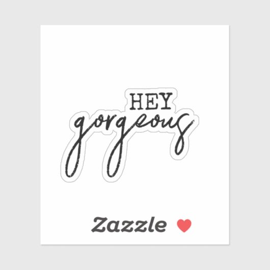 Hé geweldige Aesthetische Teen-script Sticker (Vel)