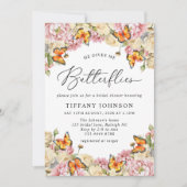 He Gives Me Butterflies Peonies Bridal Shower Kaart (Voorkant)