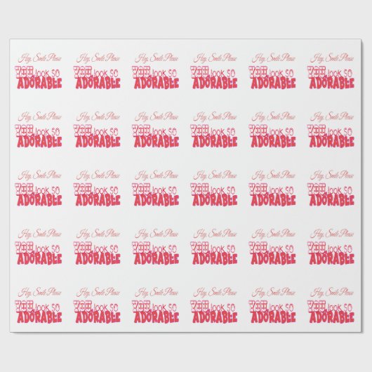 Hé, glimlach alsjeblieft cadeaupapier (Vlak)