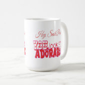 Hé, glimlach alsjeblieft koffiemok (Voorkant rechts)