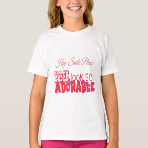 Hé, glimlach alsjeblieft t-shirt