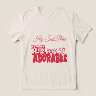 Hé, glimlach alsjeblieft Tri-Blend shirt