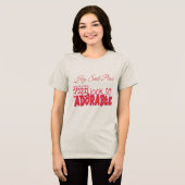 Hé, glimlach alsjeblieft Tri-Blend shirt (Voorkant volledig)