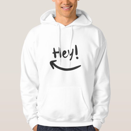 Hé glimlachen hoodie (Voorkant)