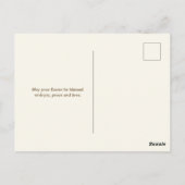 He has RISEN Bible Verse Brown Religious Easter Briefkaart (Achterkant)