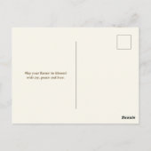 He has Risen Bible Verse Cross Religious Easter  Briefkaart (Achterkant)