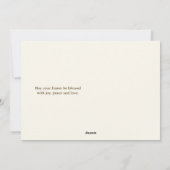 He has Risen Bible Verse Cross Religious Easter Feestdagenkaart (Achterkant)