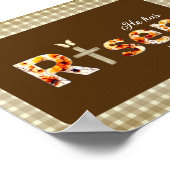 He has Risen Bible Verse Cross Religious Easter  Poster (Hoek)