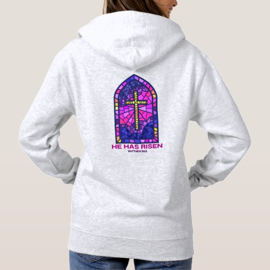 He Has Risen Hoodie (Achterkant)