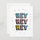 Hé, hé. briefkaart (Voorkant / Achterkant)