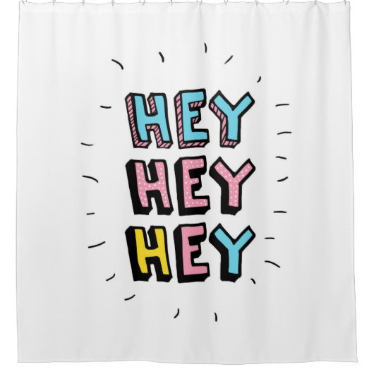 Hé, hé. douchegordijn (Voorkant)