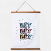 Hé, hé. hangend wandkleed (Voorkant)