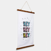 Hé, hé. hangend wandkleed (Gebogen)