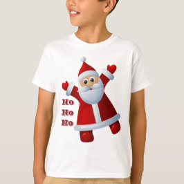 HÉ! HÉ! HÉ! Schattigee Kerstman Vrolijk Kerstfeest T-shirt