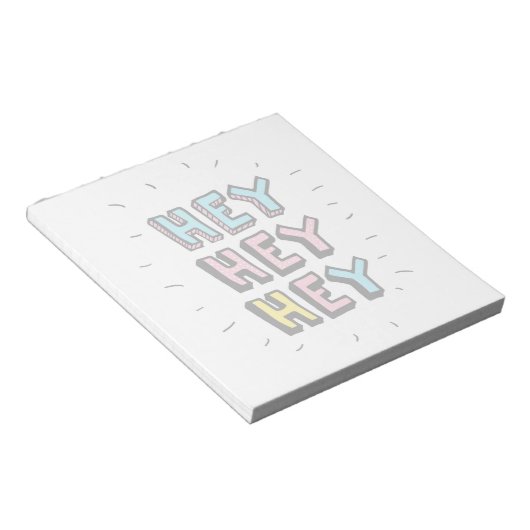 Hé, hé. notitieblok (Schuin)