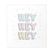 Hé, hé. notitieblok (Voorkant)