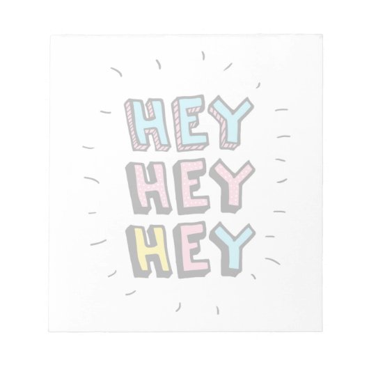 Hé, hé. notitieblok (Voorkant)