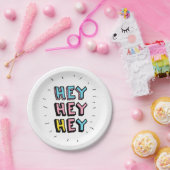 Hé, hé. papieren bordje (Feest)
