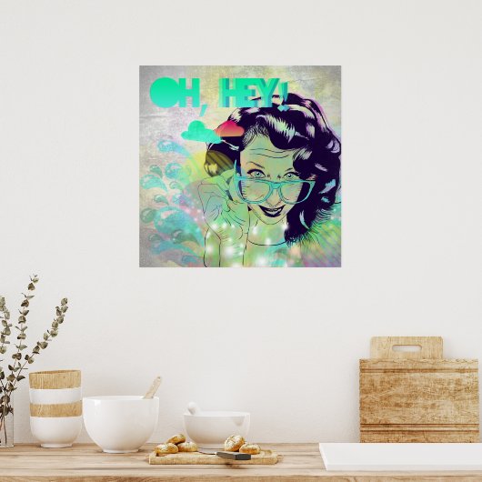 Hé, hé! Poster (Keuken)