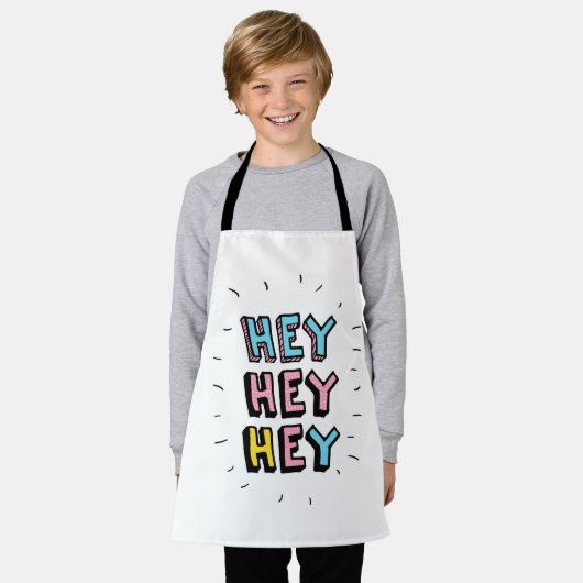 Hé, hé. schort (Gedragen)