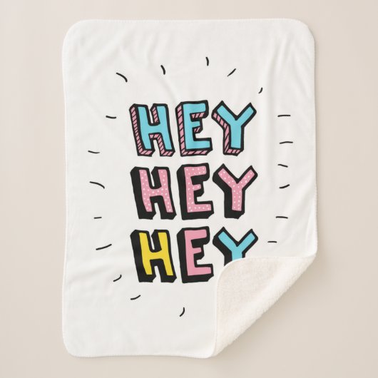 Hé, hé. sherpa deken (Voorkant)