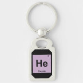 He - Hecate Greek Chemistry Periodic Table Symbol Sleutelhanger (Voorkant)