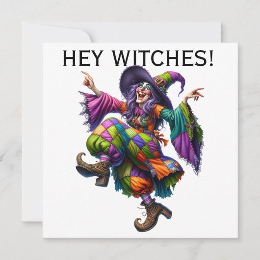 Hé, heksen! kaart (Voorkant)