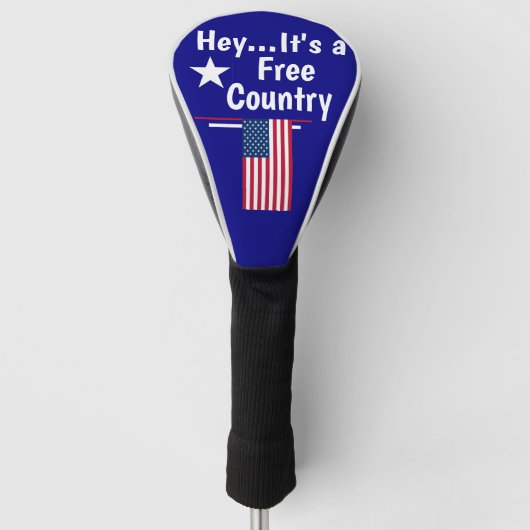 Hé.. Het is een vrij land! Golfheadcover (Voorkant)