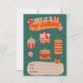 Hé, het is mijn verjaardag, uitnodiging op zondag (Voorkant)