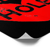 He Him Hole Heart Funny Valentines Day  Poster (Hoek)