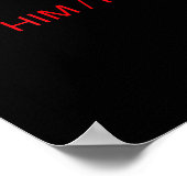 He Him Hole Shirt Funny Sarcastic Valentine's Day Poster (Hoek)