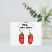 Hé, Hot Stuff. Chilies Briefkaart (Staand voorkant)