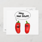 Hé, Hot Stuff. Chilies Briefkaart (Voorkant / Achterkant)